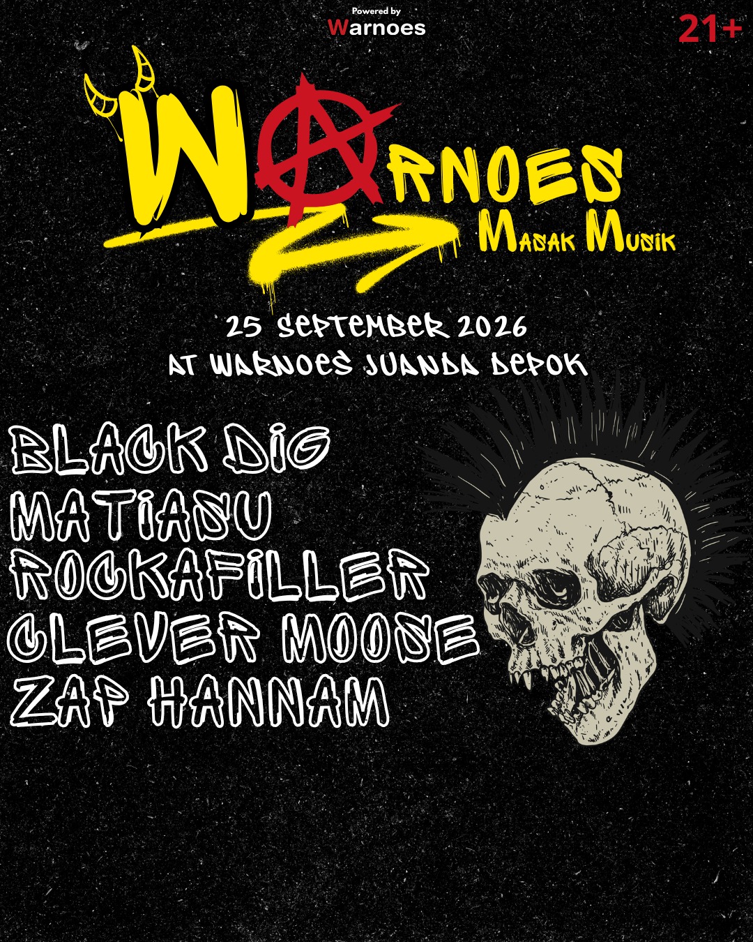 Flyer Warnoes Masak Musik, 25 September 2026 di Warnoes Juanda Depok